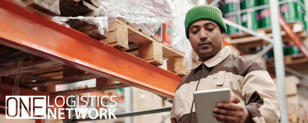 A vast warehouse filled with rows of overstocked shelves, with boxes stacked high and narrow aisles, illustrating “warehouse woes.”